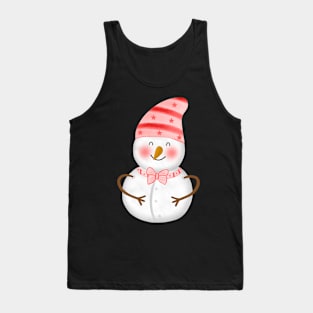 Cute Snowman Tank Top